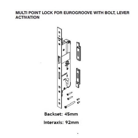 Strybuc Balcony Door Lock with Bolt 856-10050